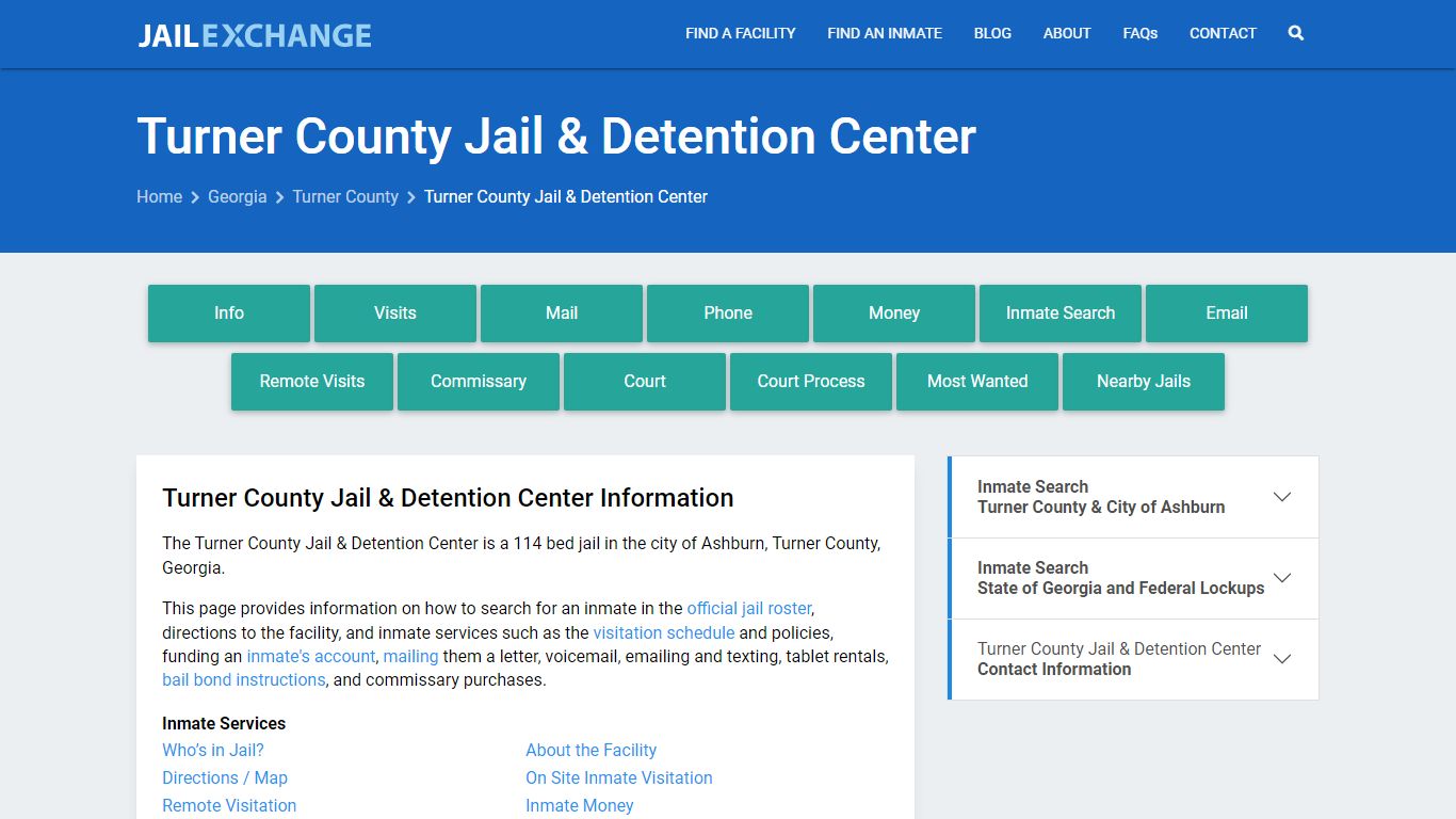 Turner County Jail & Detention Center - Jail Exchange